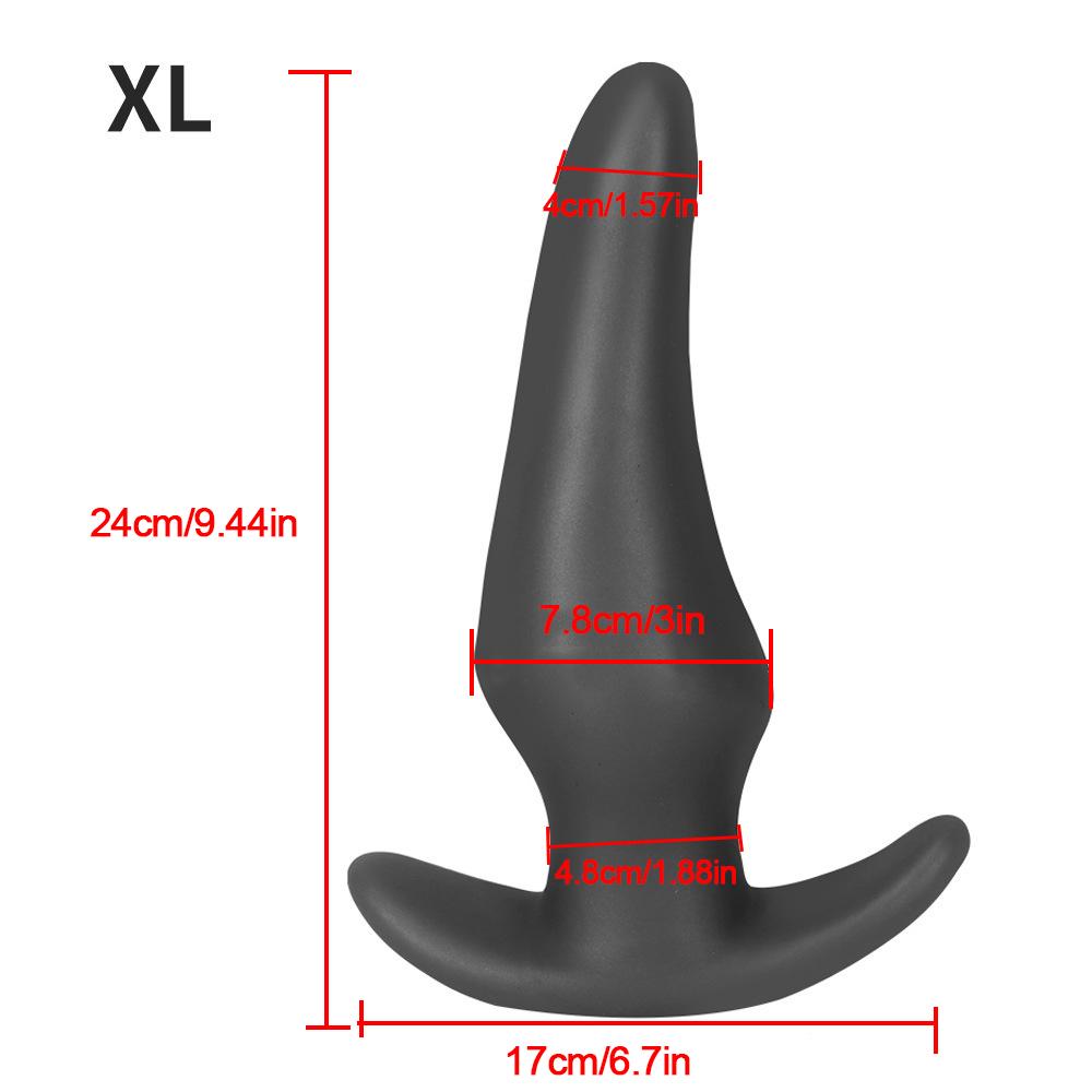 Liquid Silicone Soft Anal Plug Prostate Massage Anal Sex Toys for Adult Men Women Butt Plug Comfortable To Wear Anal Expansion