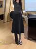 2025 Autumn/Winter French Elegant High-Waisted A-line Skirt for Women - Versatile, Slimming, and Fashionable