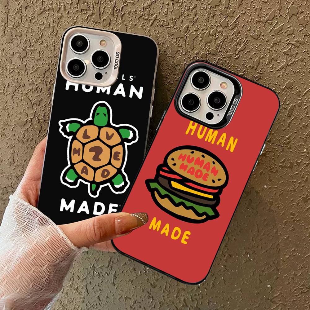 Fashion H-Human M-Made Phone Case For IPhone 16 15 14 13 12 11 Pro Max 17 Plus Colorful Cover