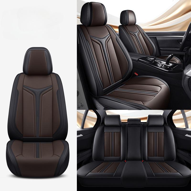 Five-seat Universal Car Seat Covers, Available In Multiple Colors, Easy To Install, Form-fitting Design, Suitable for Sedans, SUVs
