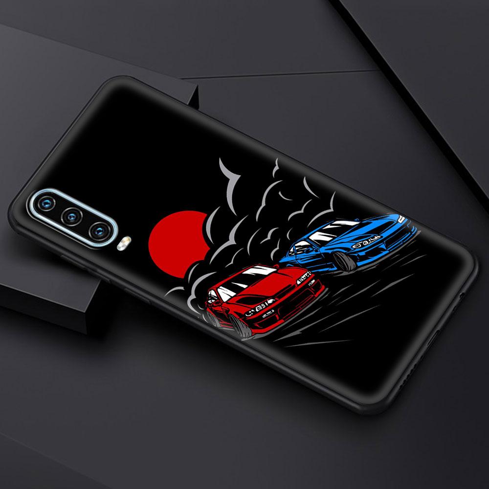 

Япония JDM спортивные автомобили мужской чехол для телефона для Huawei P30 Lite P50 Pro P20 P40 Lite EP Smart Z 2021 Y6 Y7 Y9 2019 Y6p Y9s чехол Huawei P smart 2021