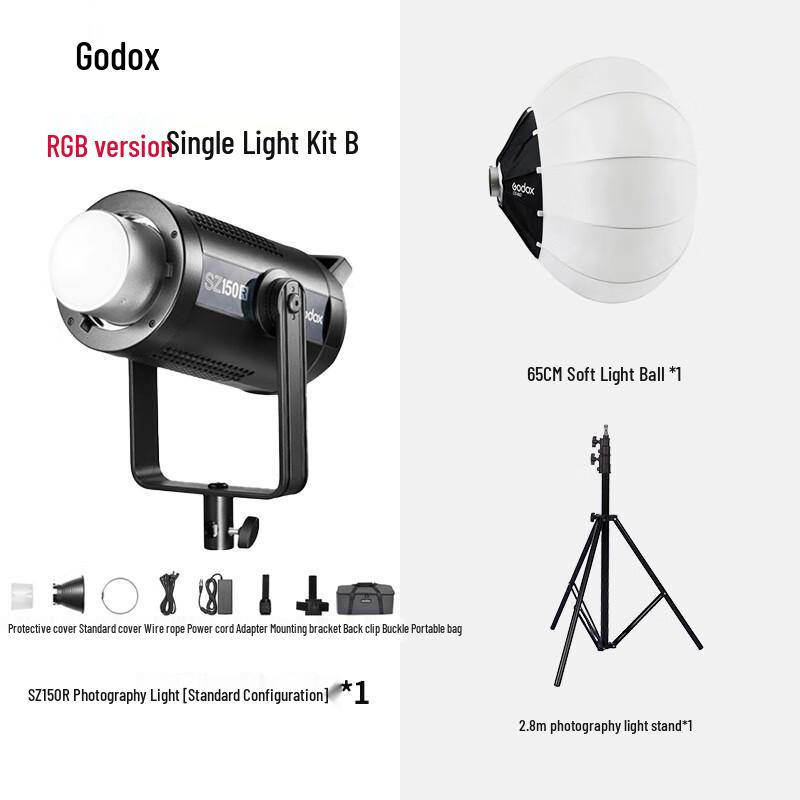 Godox SZ150R Full-Color RGB LED Video Light with Softbox