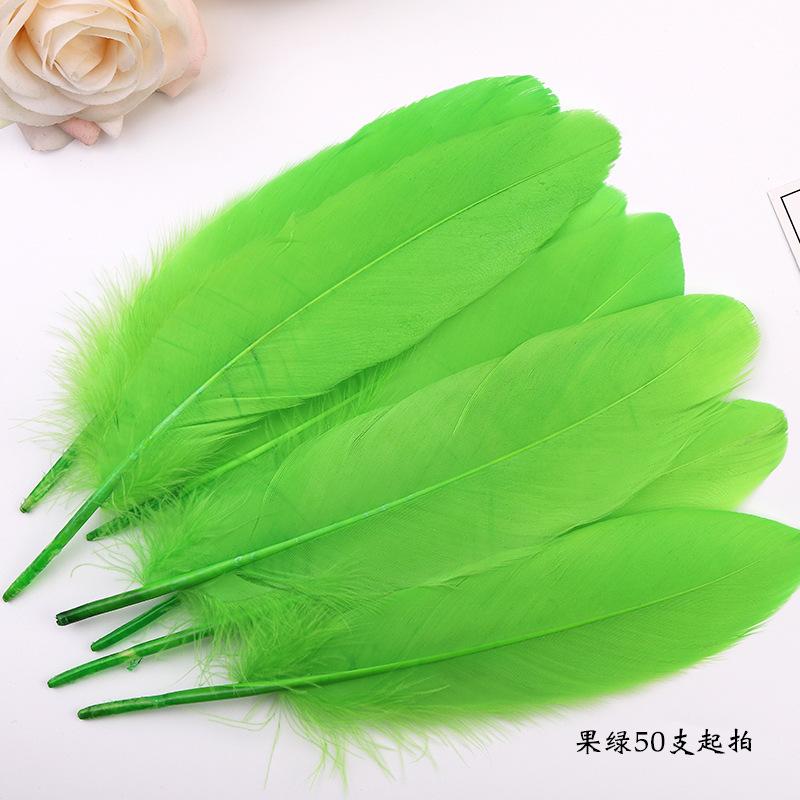 50Pcsdiy Feather Hard Big Floating Feather Wedding Dress Toddler Handmade Decorative Material Mask Feather