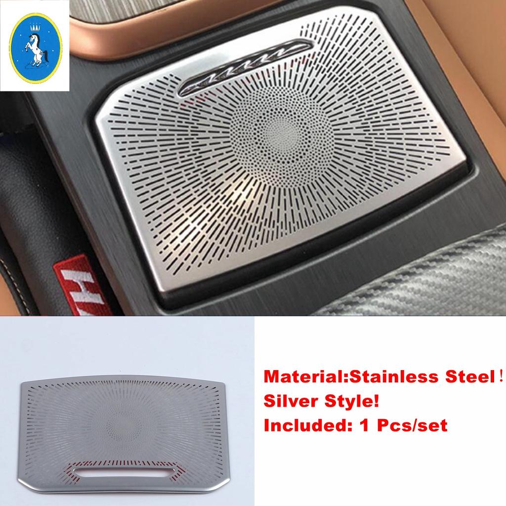 For Haval Jolion 2024 Stainless Steel Car Central Storage Storage Box Loudspeaker Panel Cover Trim Accessories