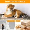 Dog Nail Scratching Board 3/6 Grids Wood Dog Nail File Toy with Snack Box Multipurpose Puppy Claw Grooming Tool Dog Scratch Pad