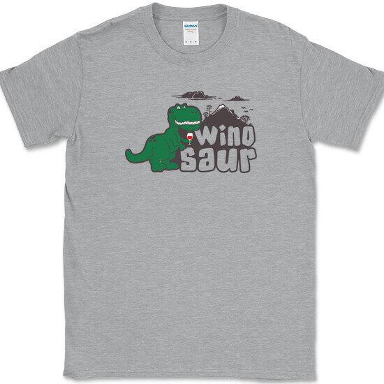 Winosaur T-Shirt Funny Dinosaur Wine Humor Drinking Gift Joke Tee XL