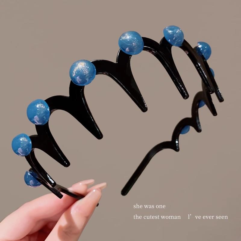 

Жемчужные заколки для челки, фиксаторы для секущихся волос, зубчатые нескользящие повязки на голову для женщин и девушек, милое украшение для волос, ободок, модные аксессуары для волос