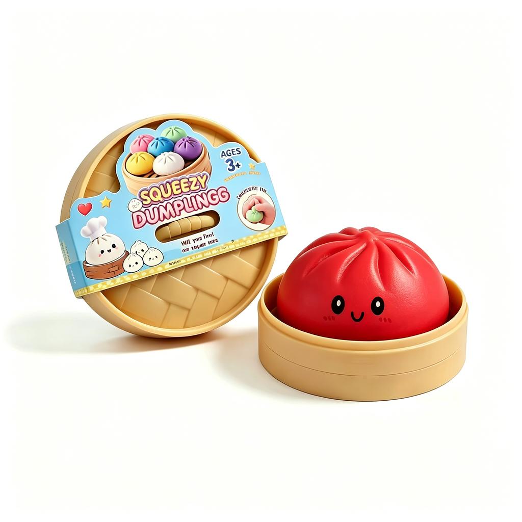 Neues Teigtaschen-Spielzeug Teigtaschen Squishy mit Box Teigtaschen Sensorisches Knetspielzeug zur Stressbewältigung