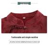 Chinese Style Tang Suit Top - Summer Three-Quarter Sleeve Shirt for Middle-Aged and Elderly Women