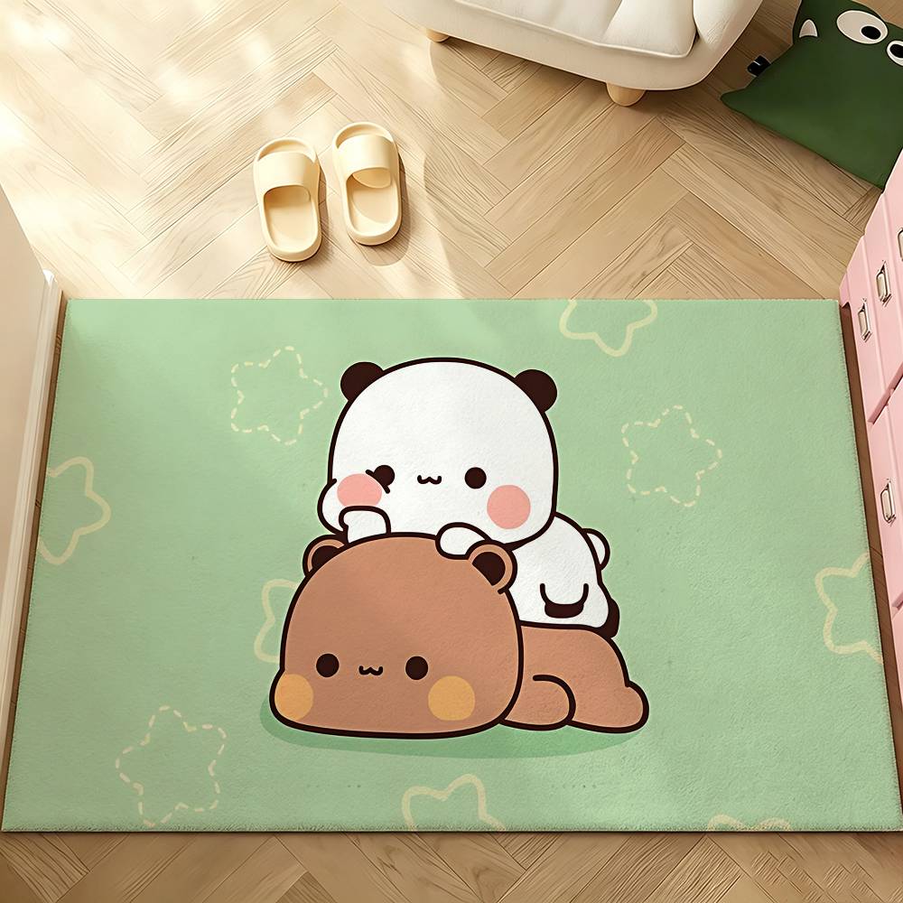 Tappeto Kawaii Yier e Bubus Tappetino Antiscivolo per Bagno Tappetino per Porta Tappetino Decorazione Casa Tappetino per Porta d'Ingresso Tappetino per Porta Resistente ai Graffi