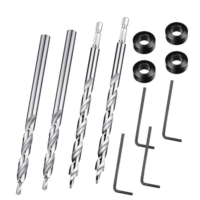 Hex/Round Shank Oblique Hole Locator Drill Bit for Precise Hole in Woodworking Constructed from High Speed Steel Build