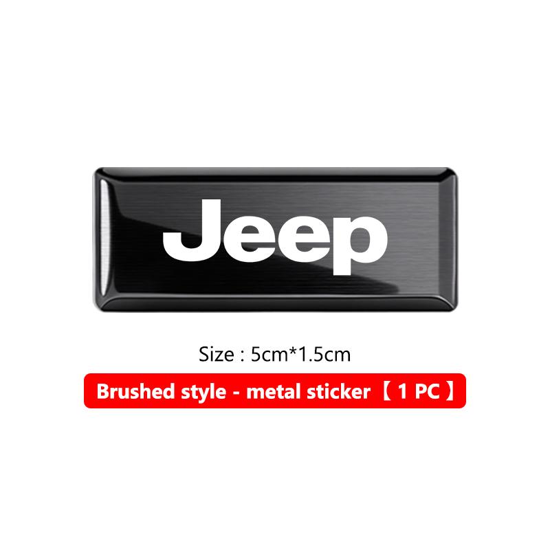 Car Trunk Body Sticker Aluminum Alloy Emblem Auto Stickers For Jeep Compass Renegade Cherokee Wrangler JK Patriot Liberty