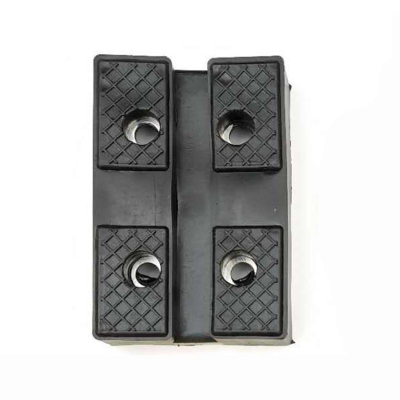 4Pcs Heavy Duty Black Rectangle 118X80Mm Car Rubber Arm Pads Lift Accessories Pad Hold Up To Sharp Sub-Frames And Pinch Weld Points Thick Durable