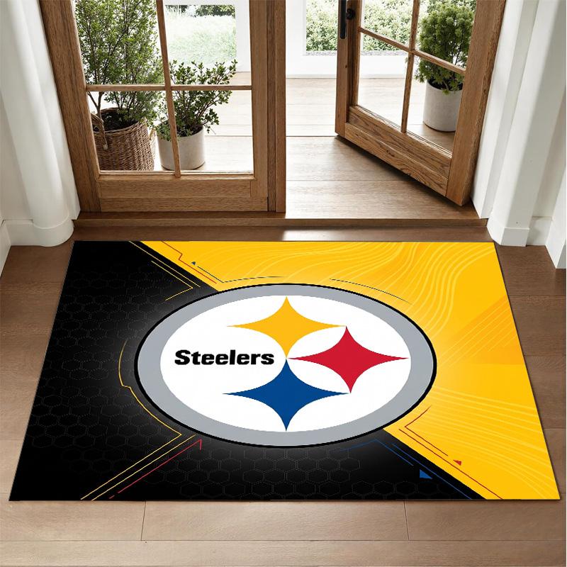 Pittsburgh Steelers Design Kristalfluweel Tapijt Zacht Decoratief Matje voor Slaapkamer Entree