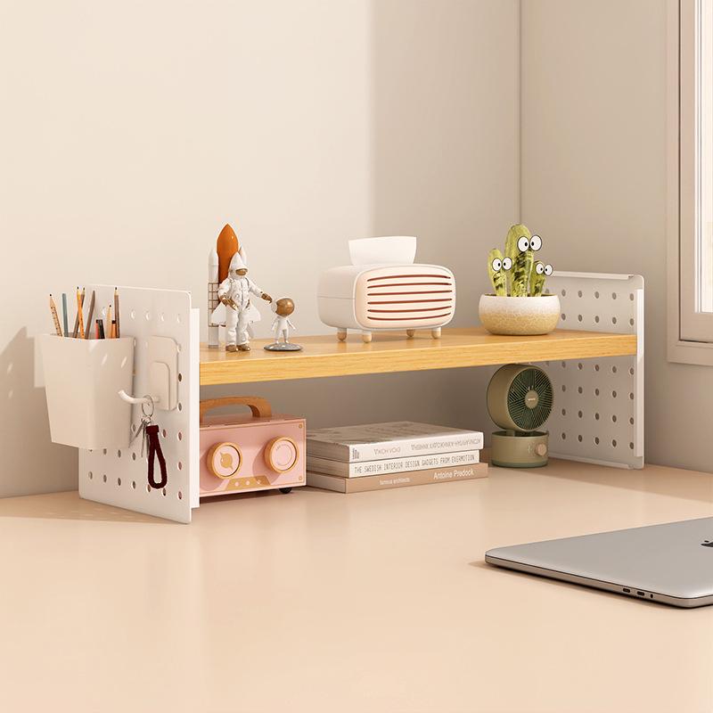 Pegboard Desktop Organizer: Multi-layer Storage Rack for Dorm, Home, or Office Desk