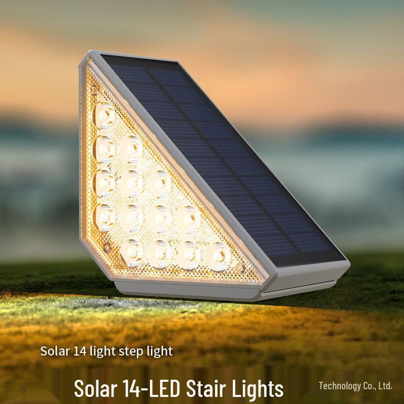 Solar Step Lights - Outdoor Sensor Lights for Garden, Balcony, or Staircase