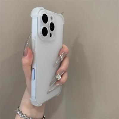 Ice Mist Phone Case For Vivo V50 Lite V50E V40 V30 V29 V27 V27E V25 V23 V21 Pro Lite Matte Back Cover AirBag Shockproof Casing
