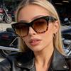 Classic Black Vintage Square Sunglasses Women Brand Designer Minimalist Style Big Frame Sun Glasses Men Trend Eyewear Mirror