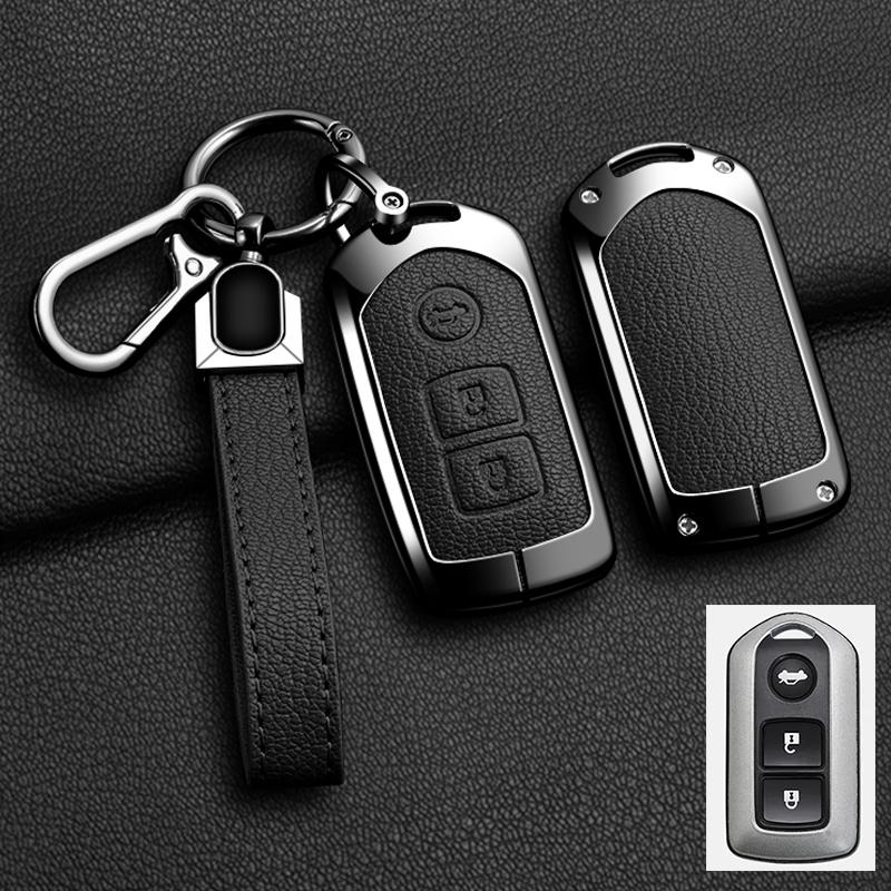 Car Key Case Cover Shell For Toyota Land Cruiser Prado 150 Sienta Porte Raum Alphard Isis Noah Zinc Alloy Leather Protec Keychai