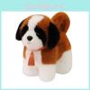 Husky Poodle Cuter Plush Dog With Tassel Necklace Decor For Kids Gift Collection