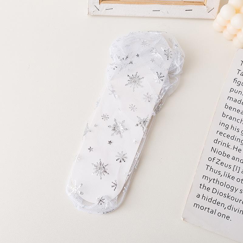 Women's Transparent Mesh Silk Socks - Cute, Breathable, Mid-Calf, Trendy for Spring/Summer