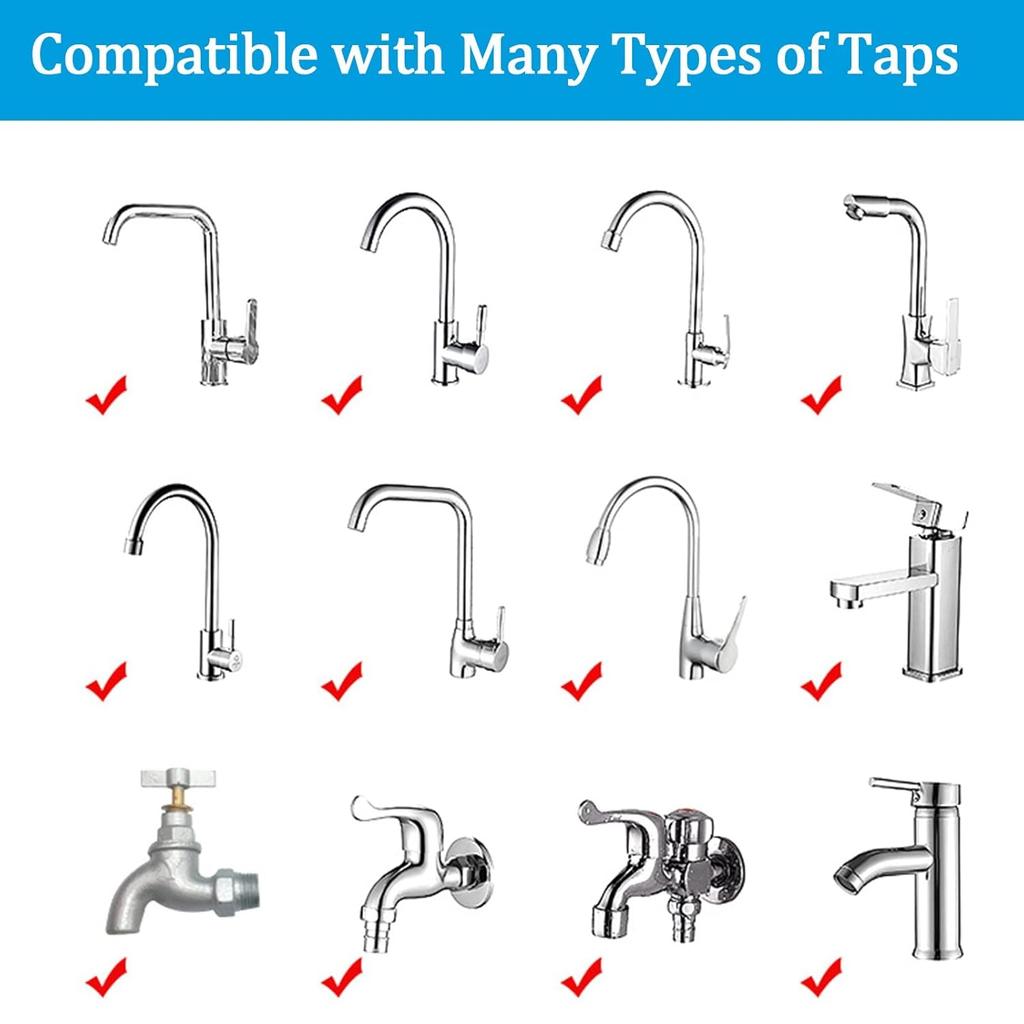 Bathroom Sink Faucet Filter, 360° Rotating FaucFilters Purifier Kitchen Tap Filtration Removes Chlorine Fluoride Heavy Metals Hard Water for Home &