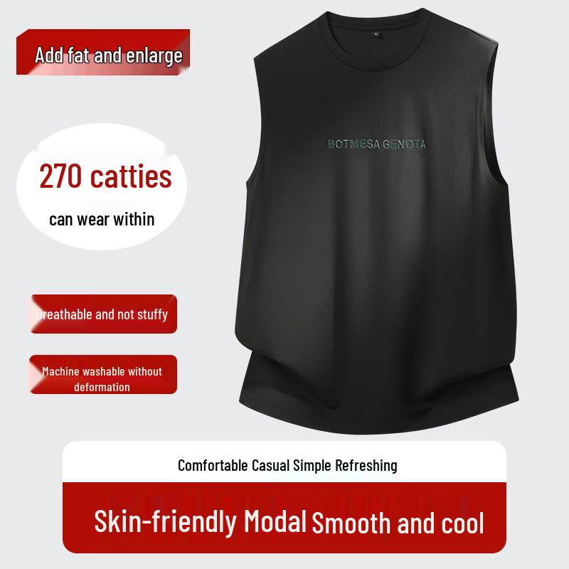 

Men s Plus Size Modal Blend Round Neck Tank Top XL