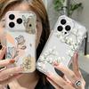Cartoon Flowers Pattern Case For iPhone 17 Pro Max Coque iPhone 16 15 14 13 12 Pro Max 11 Clear TPU Silicone Soft Cover