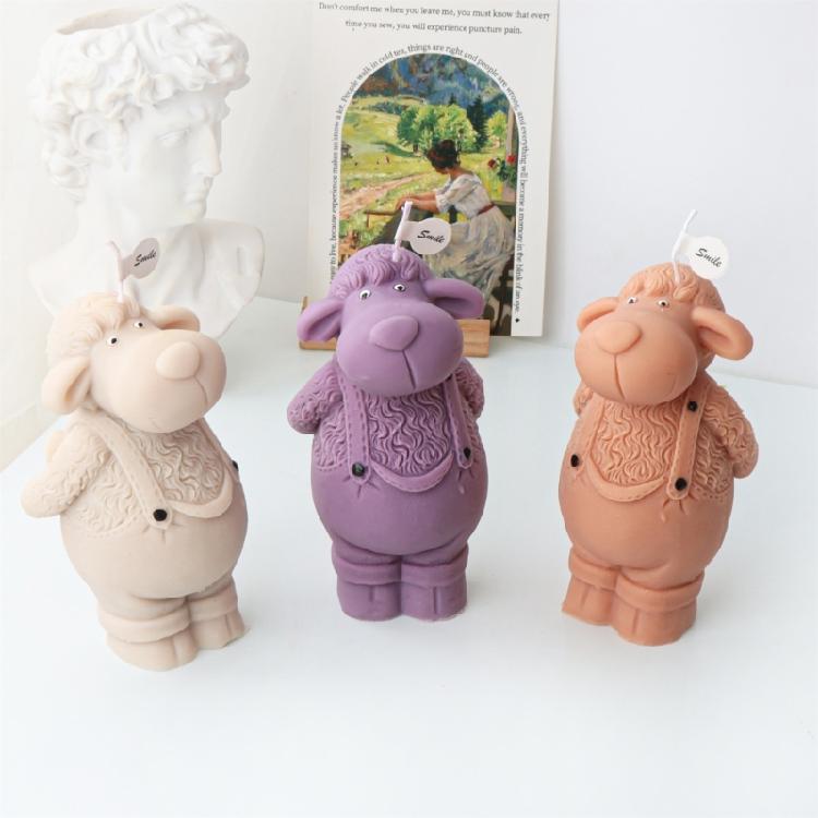 Sheep-like Candle Mold for Making Candle Soap Plaster Ornament Home Decorations