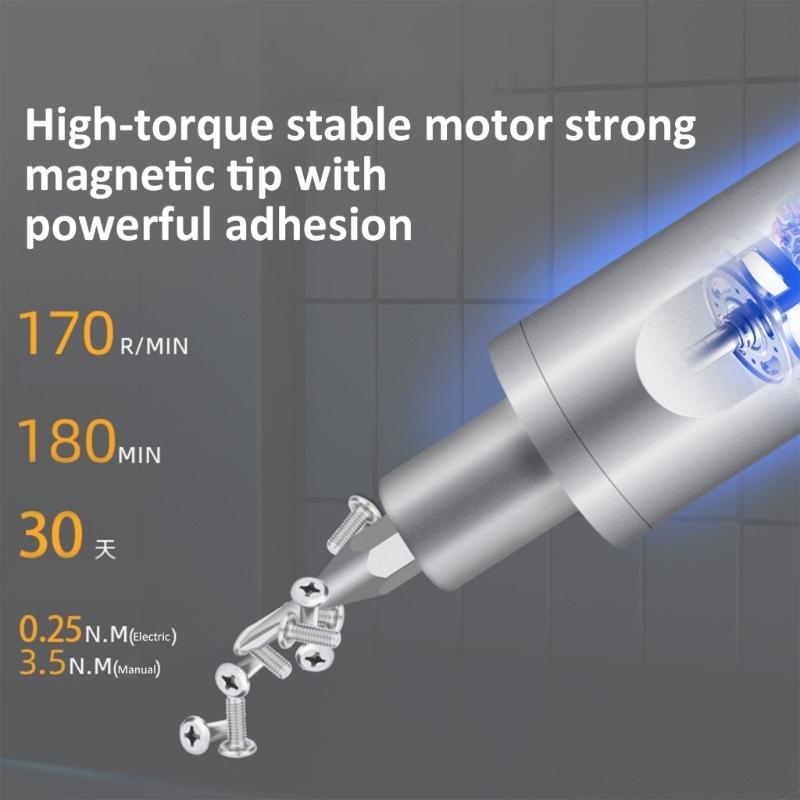 41 in 1 Electric Precise Screwdriver Kit with 36 Magnetic Bits Rechargeable Battery LED Light for Phone Electronics Repair