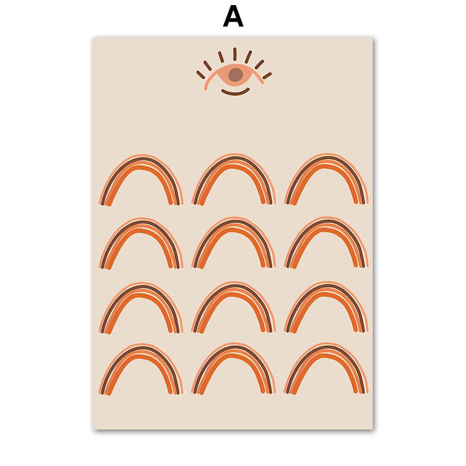 Boho Abstract Geometric Shapes Minimal Wall Art Canvas Painting Mid Century Nordic Posters And Print Living Room Home Decoration