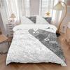 3pcs Doodle Creatures Bedding Set, Breathable and Soft, Suitable for All Seasons, Ideal for Home Use, Suitable for Bedroom Decor 21109
