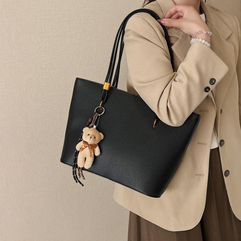 Women's 2025 Fashion Cross-Border Retro Shoulder Tote Bag - Large Capacity, Hot Style Commuter Bag