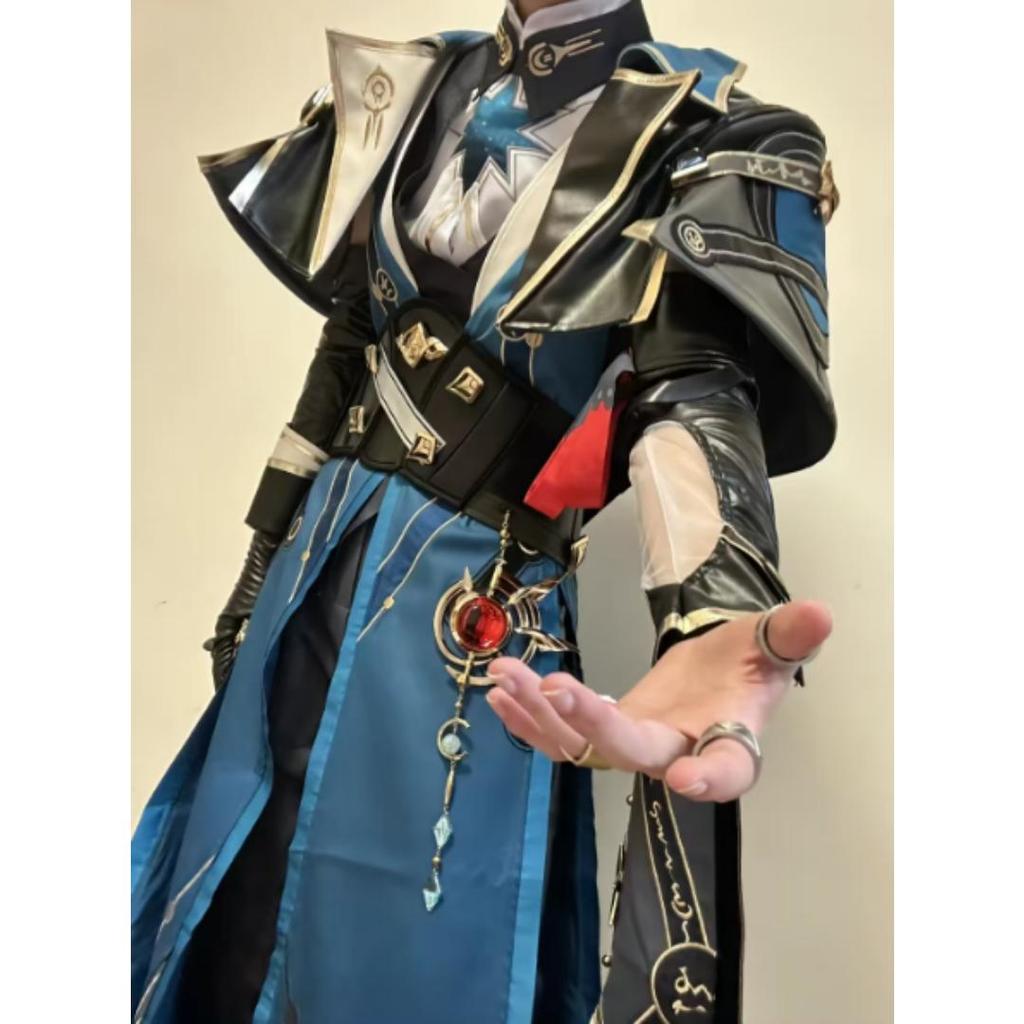 Anaxagoras Cosplay Spiel Honkai Star Rail Kostüm Anaxa Uniform Perücke Hain der Epiphanie Amphoreus Hallowen Outfit für Frauen Männer