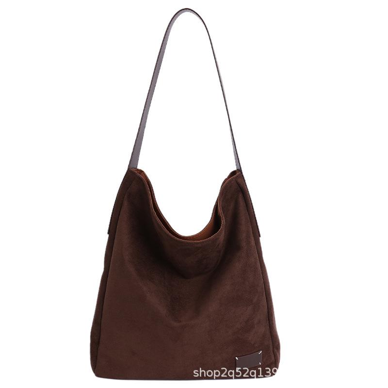Today's popular retro tote bag women's large-capacity new niche simple underarm bag shoulder bag