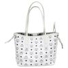 New MCM Liz Visetos Leather Combo Bag, Tote Bag, Shopping Bag, Shoulder Bag, Handbag Regular Women's White MWPDSLR02WT001