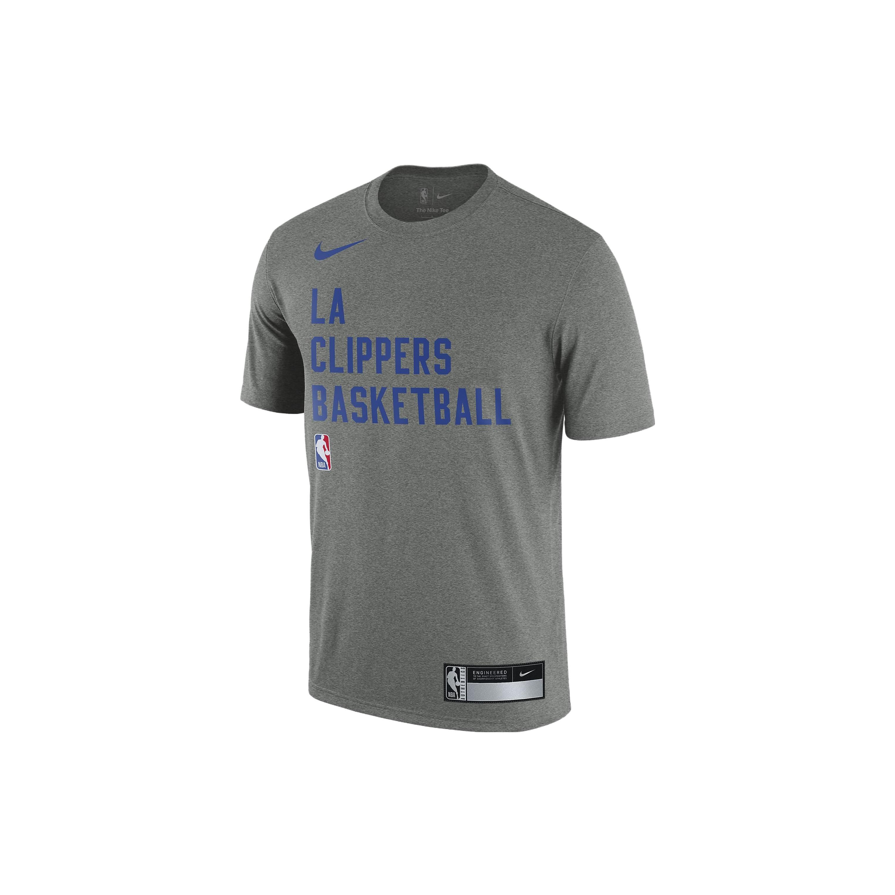 

Мужская футболка с круглым вырезом и логотипом Nike LA Clippers, серая FJ0177-063 XXL
