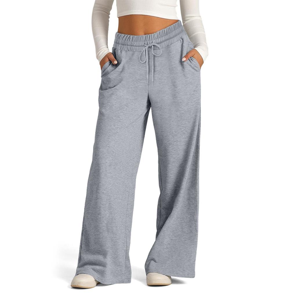 Women's High Waisted Wide Leg Sweatpants Casual Yoga Jogger Pants