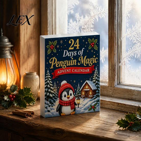 Christmas Advent Calendar Guinea Pig Calendar, 24Pcs Acrylic 2D Ornament Set with Winter Holiday Party Favors Outfits, Tree Hanging Decor, Gift
