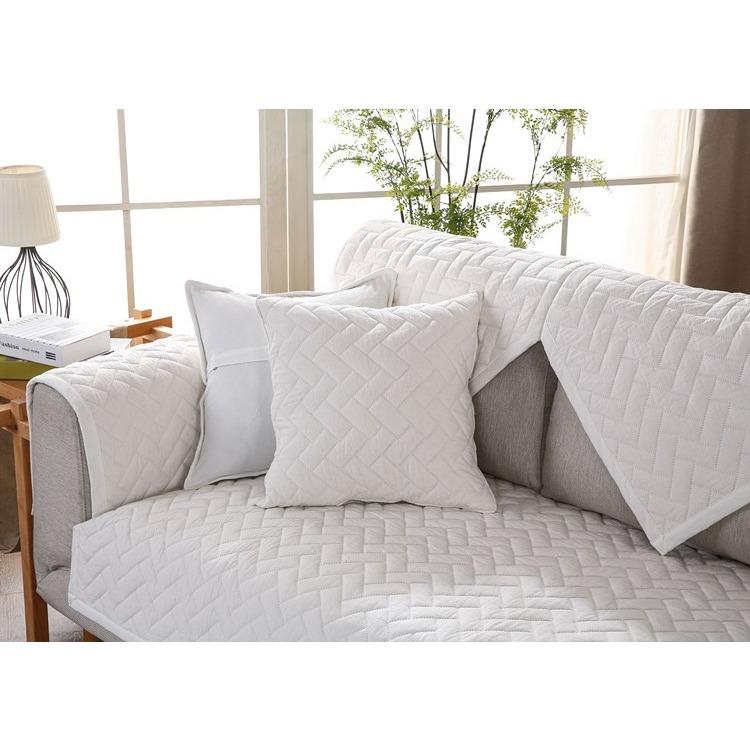 Sofa Cushion Cushion Pure Cotton Washed Cloth Non-Slip Four Seasons Modern Simple Sofa Cushion Towel Cover