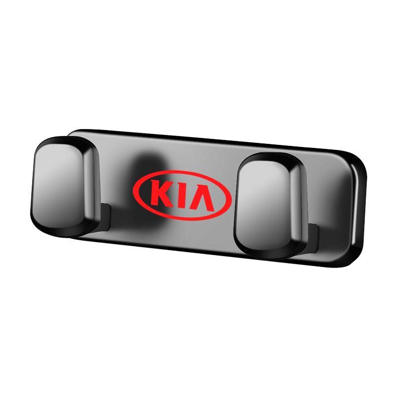 WDJU3 1Pcs Car Interior Metal Storage Hook Phone Holder For KIA K5 K9 Sorento Ceed Sportage Carnival Stinger Forte Niro Cadenza Soul