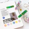 2 Rollen 14*14mm Hartbonbon Punktfarbe Washi Journaling Schreiben Erinnerung Washi Tape Deko Geschenk Etikett Ins Abdeckbänder Leicht zu reißen