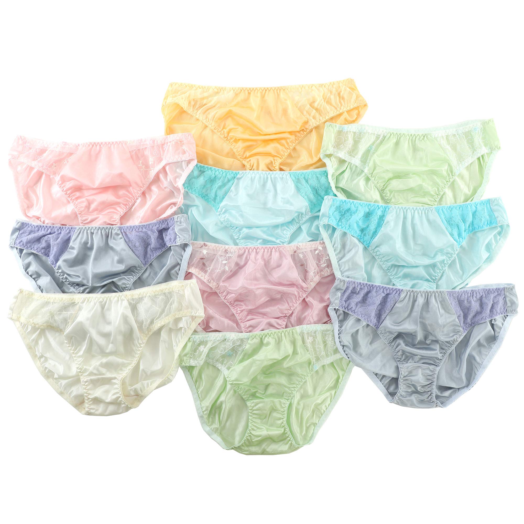 

factory Tricot Panties Set Plus Sizes Sizes Y s Women s (10-Piece Set, 5-Piece Set) - Full-Back Underwear, Innerwear, Panties, (10-Piece Set, A, 4L)