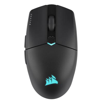 CORSAIR iCUE KATAR Elite Wireless Gaming Lightweight with Detachable Black Mouse, Cable, CH-931C111-AP,