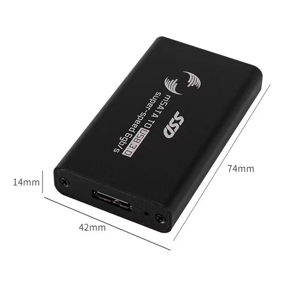 M.2 SSD Enclosure Aluminum Alloy MSATA USB 3.0 High Speed Data Transfer External Hard Drive Case for 2230/2242/2260/2280