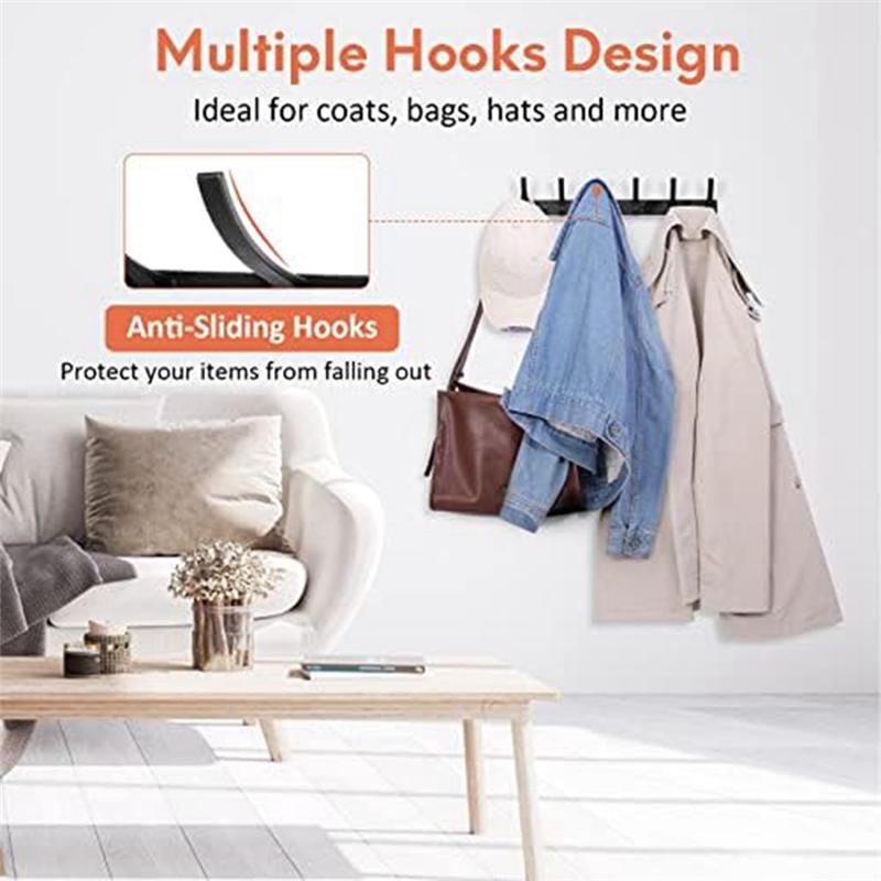 Good-Coat Rack Wall Mount, Entryway Coat Hooks Wall Mounted,Coat, Towel And Purse(4) Durable Easy Install Easy To Use