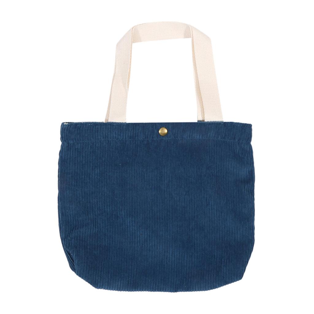 Women's Shoulder Shopper Bag Solid Color Daily Commuter Food Container Storage Bags Stripe Tote Handbags Simple Lunch Bag