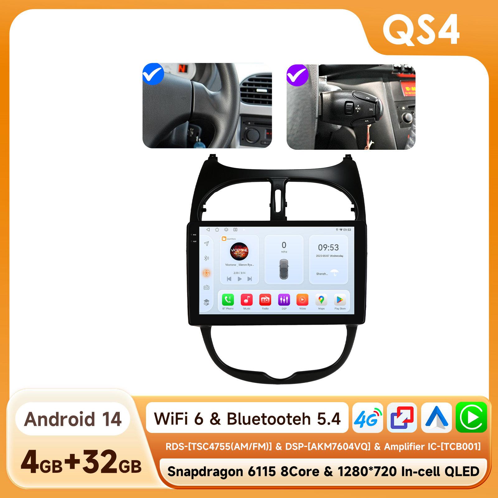 

Hizpo Snapdragon Carplay Android Car Radio for Peugeot 206 206CC 206SW 2000 - 2008 Navigation GPS Multimedia Player Stereo Audio Intelligent Screen QS4 8Core 4G 32G B