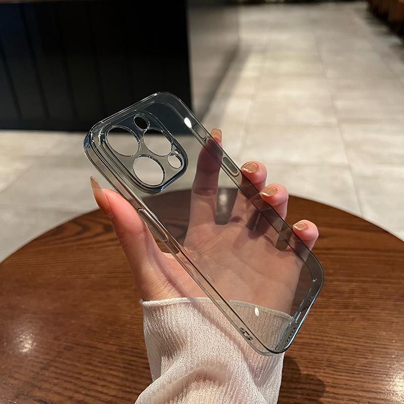 Ultra Thin Clear Silicone Soft TPU Case for iPhone 15 14 13 Mini 12 Pro Max Plus Shockproof Transparent back Cover Shell Fundas