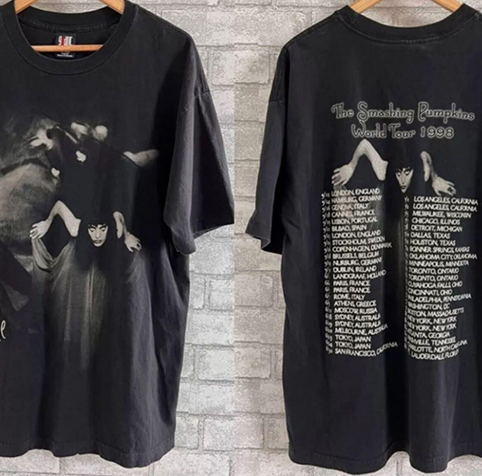 26 90s The Smashing Pumpkins Adore Albums 2 sided black T shirt Unisex Unisex T-Shirt XL